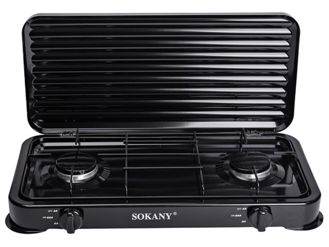 Настольная газовая плита Sokany, 57х28х8см