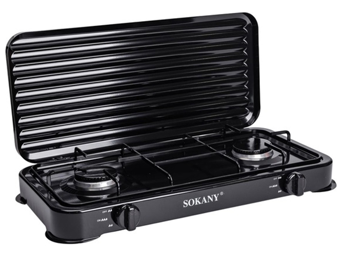 Настольная газовая плита Sokany, 57х28х8см