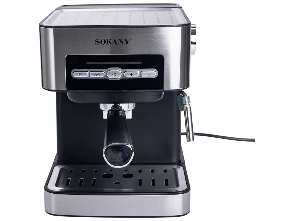 Кофеварка Sokany, со вспенивателем для молока, 1,6л, 850Вт