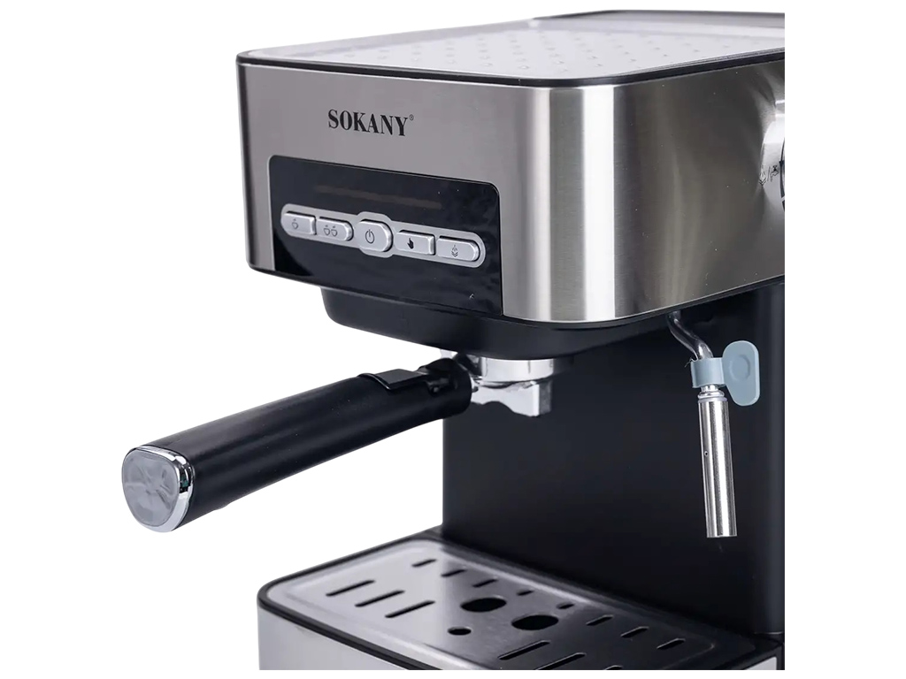Кофеварка Sokany, со вспенивателем для молока, 1,6л, 850Вт