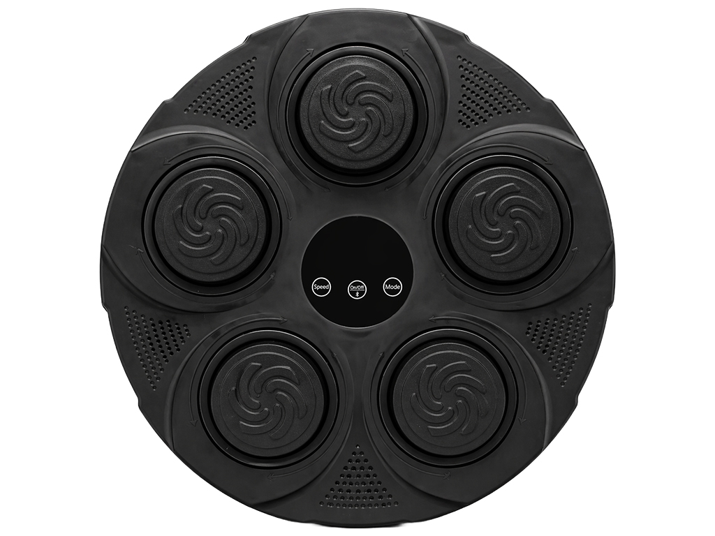 Тренажер боксерский музыкальный, настенный, ABS пластик, LED подсветка, Bluetooth, 40см, цвет черный