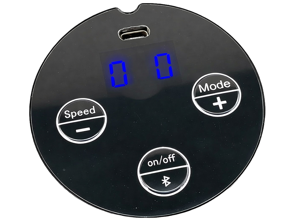 Тренажер боксерский музыкальный, настенный, ABS пластик, LED подсветка, Bluetooth, 38см, цвет черный