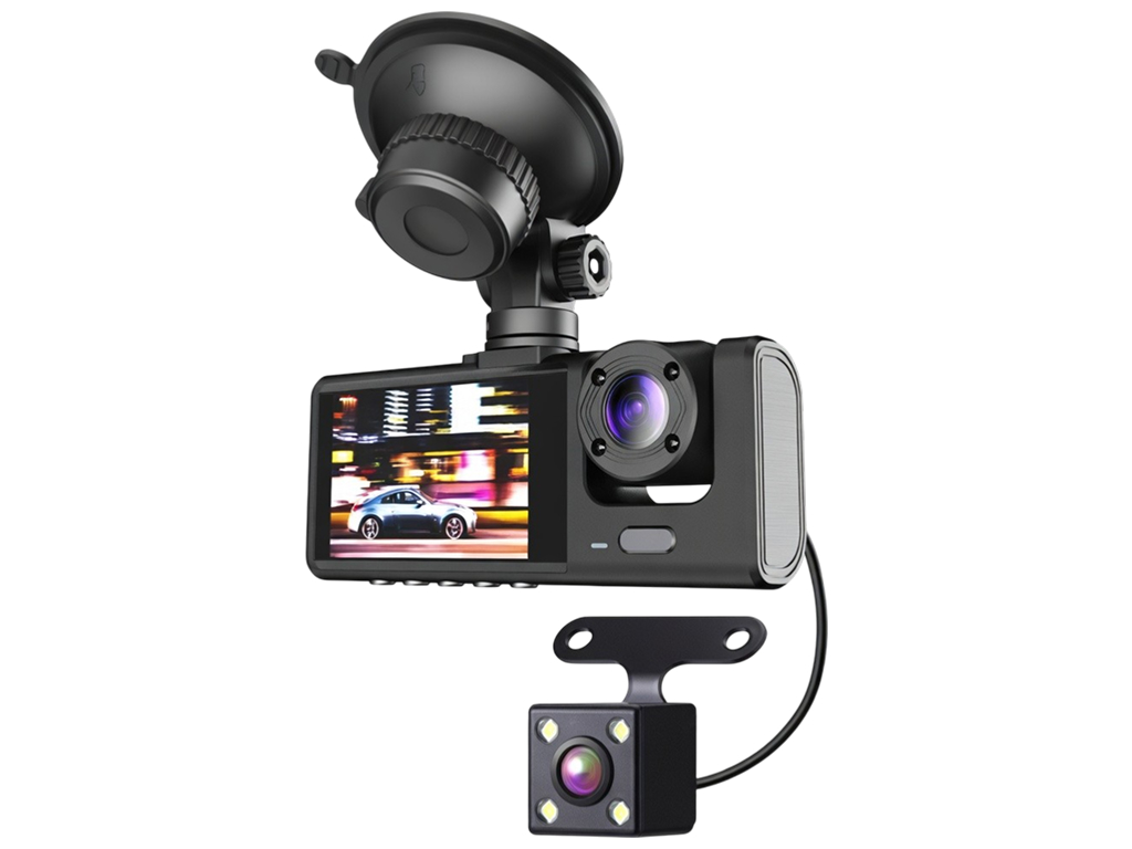 Видеорегистратор DVR S1, Full HD 1920×1080P, 3 камеры, камера заднего вида