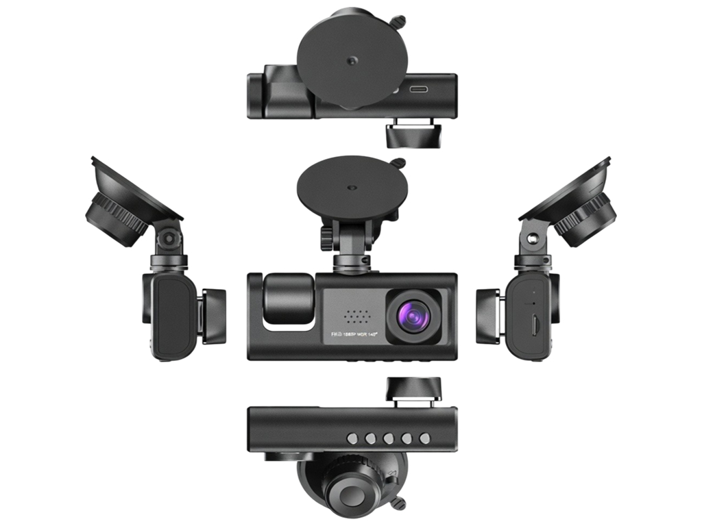 Видеорегистратор DVR S1, Full HD 1920×1080P, 3 камеры, камера заднего вида