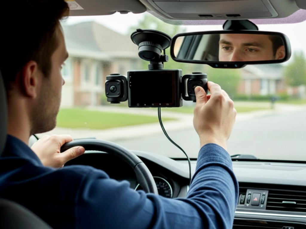 Видеорегистратор, 3 камеры, Full HD, Wi-Fi, дисплей 3"