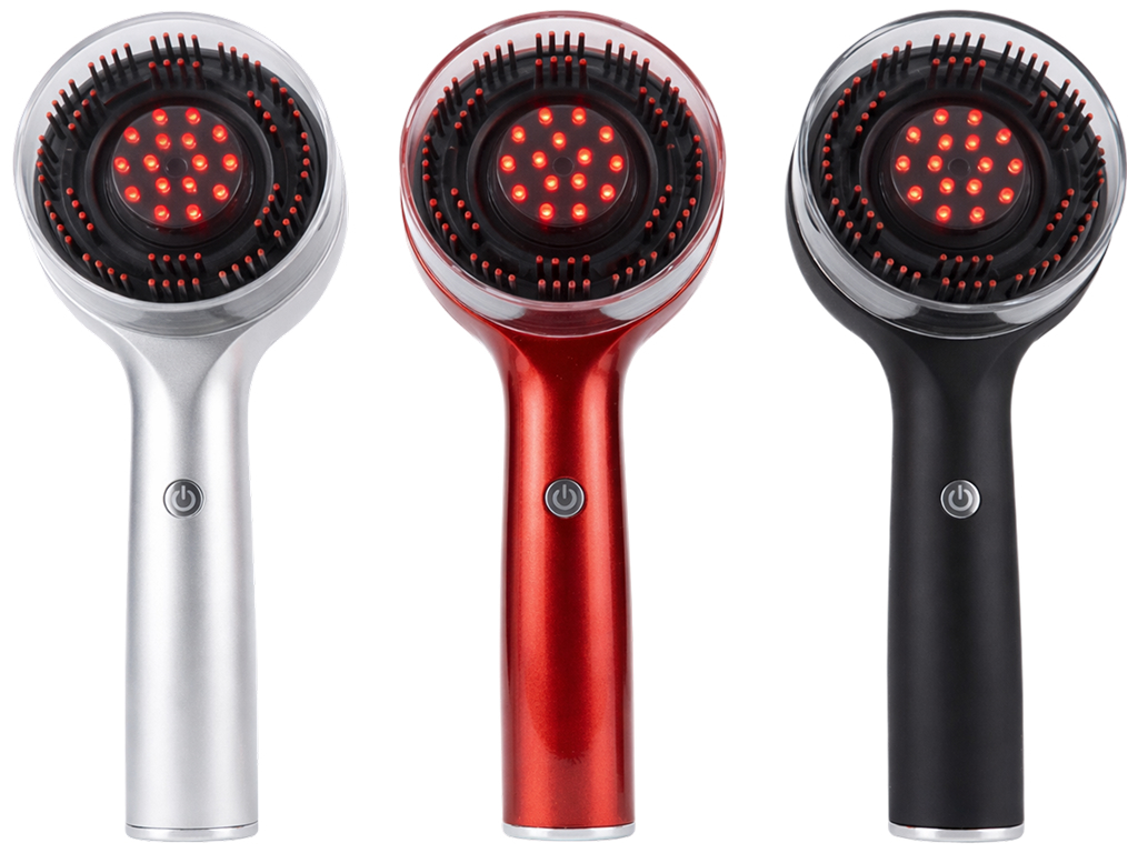 Массажер для кожи головы электрический, красный свет, вибрация, 1800 мАч, 3 вида (цена за 1шт)