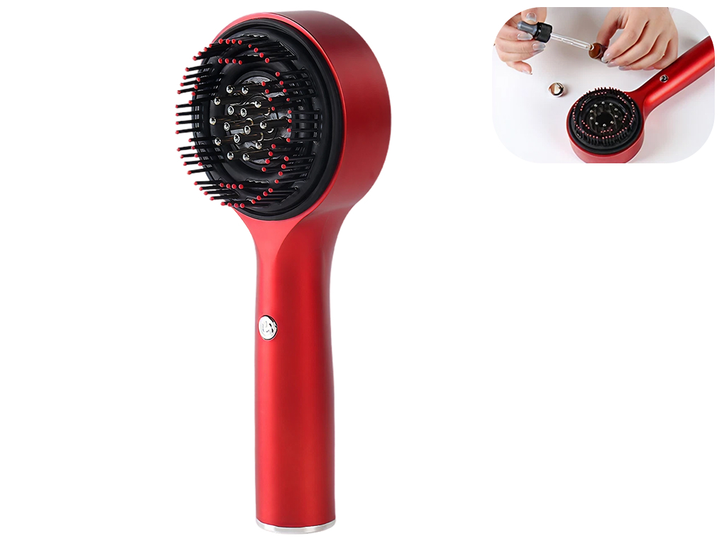 Массажер для кожи головы электрический, красный свет, вибрация, 1800 мАч, 3 вида (цена за 1шт)