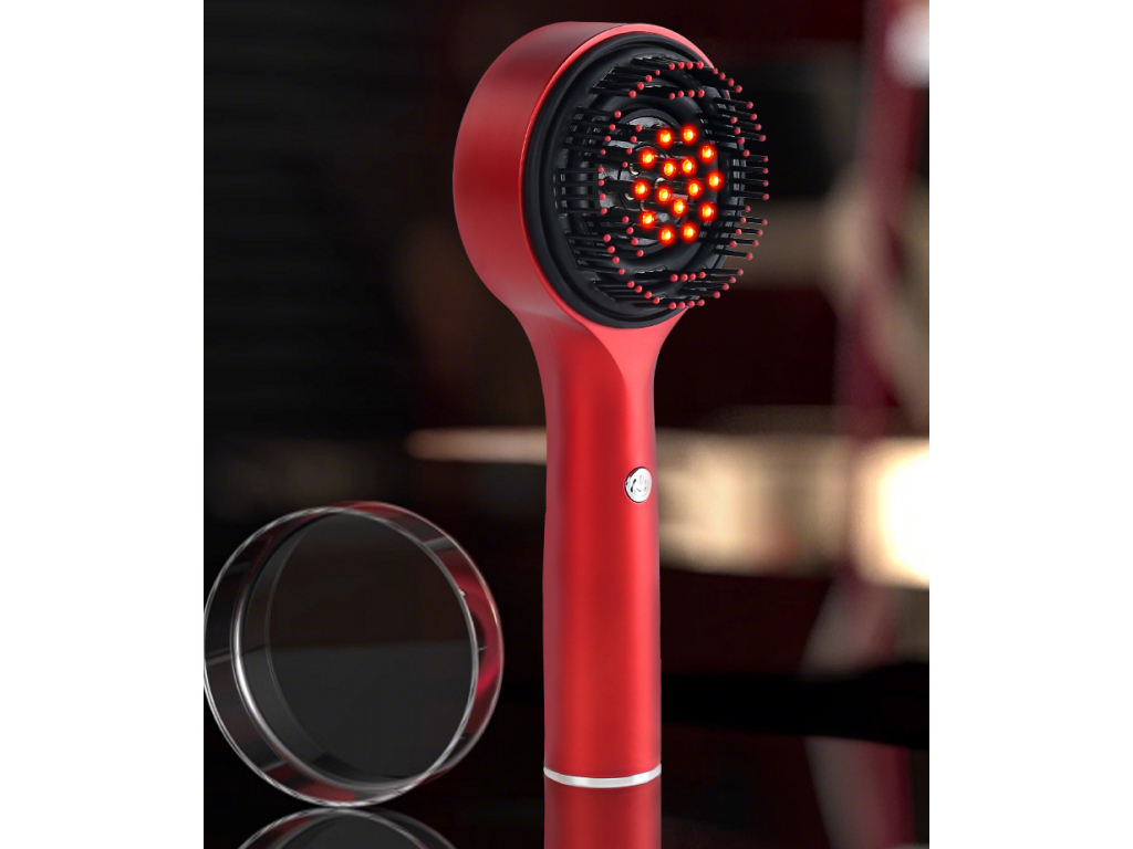 Массажер для кожи головы электрический, красный свет, вибрация, 1800 мАч, 3 вида (цена за 1шт)