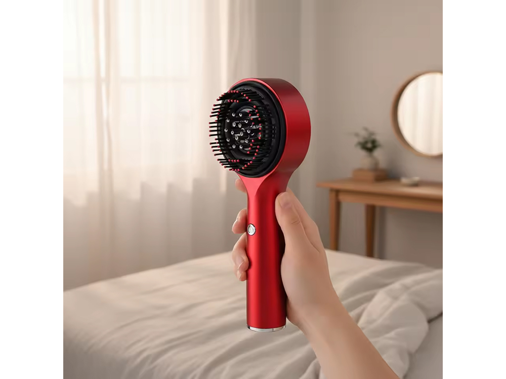 Массажер для кожи головы электрический, красный свет, вибрация, 1800 мАч, 3 вида (цена за 1шт)