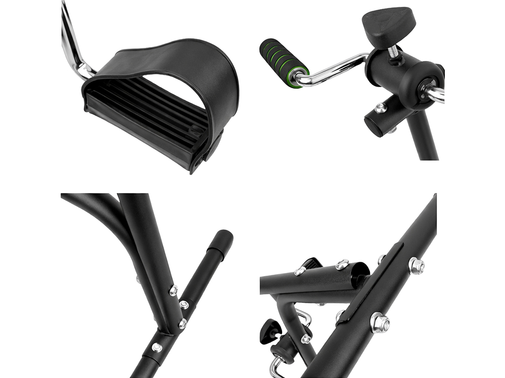 Тренажер реабилитационный для рук и ног, складной, металл, регулировка высоты 75–100см, цвет черный