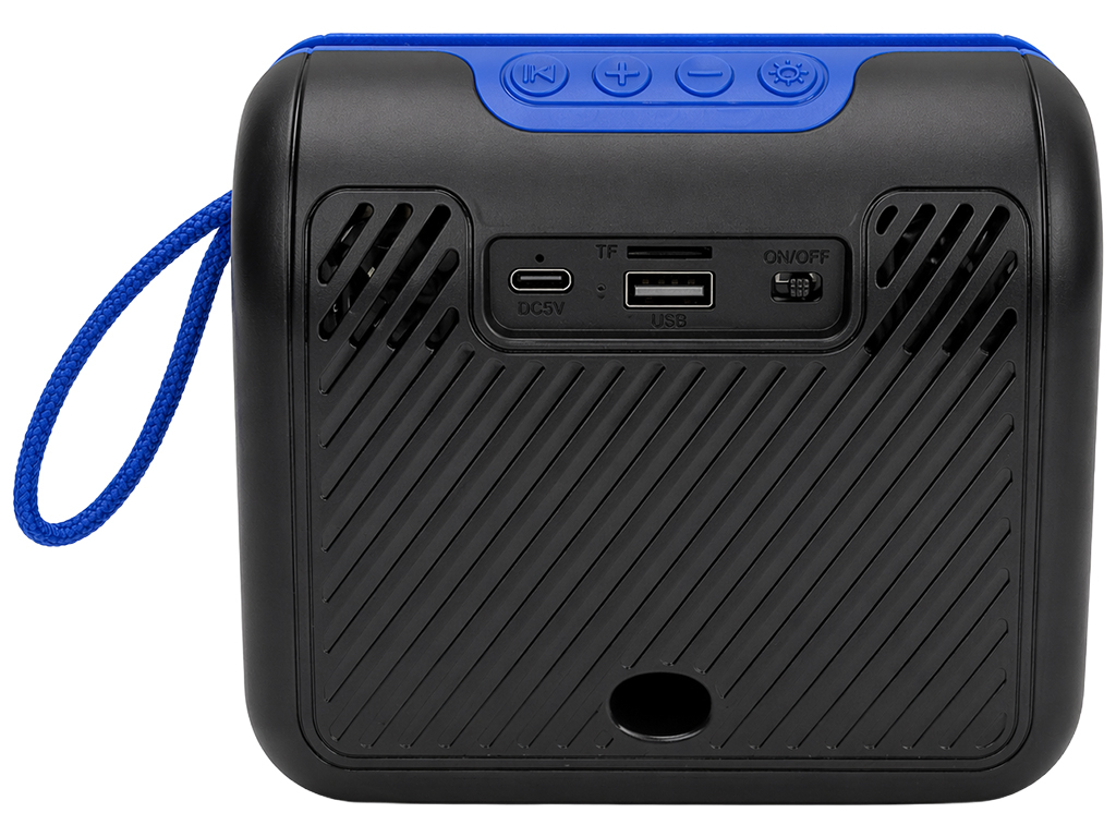 Колонка беспроводная, Bluetooth 5.3, RGB подсветка, аккумулятор 1200 мАч, пластик, 14×8,5×12,5см