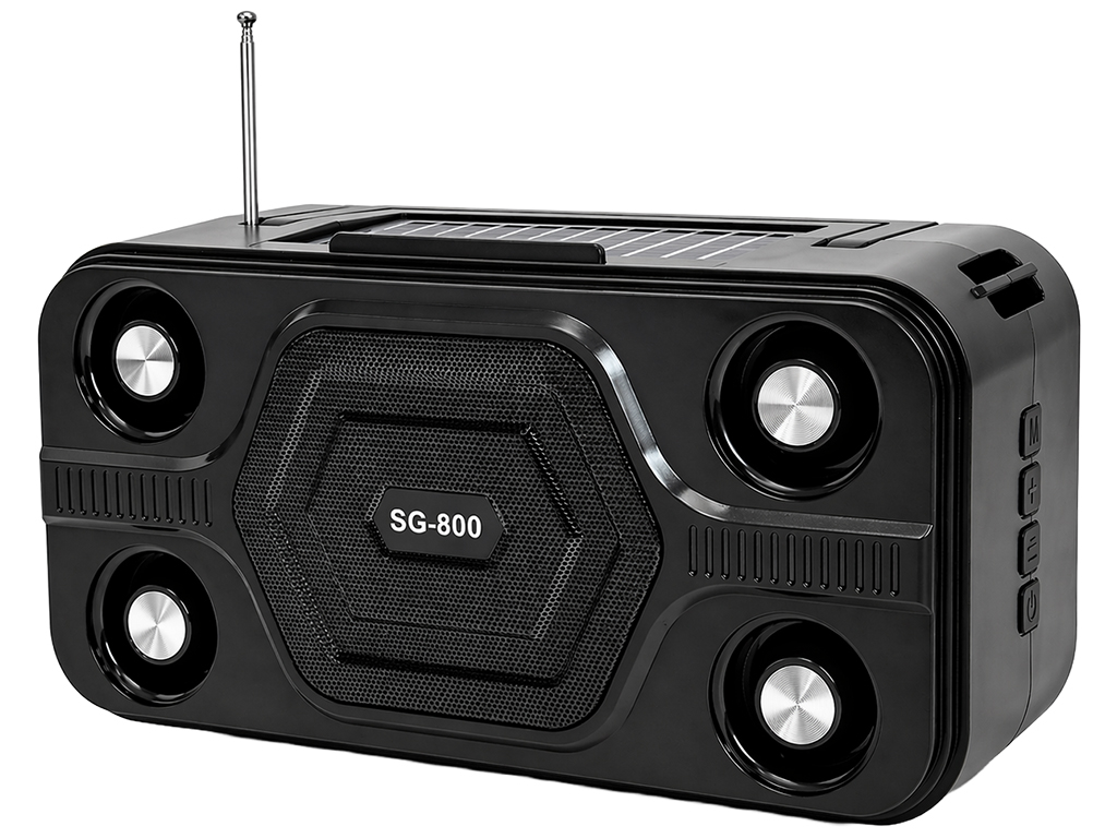 Колонка беспроводная, Bluetooth 5.1, солнечная панель, аккумулятор 3000 мАч, 26,5×11,3×15,1см