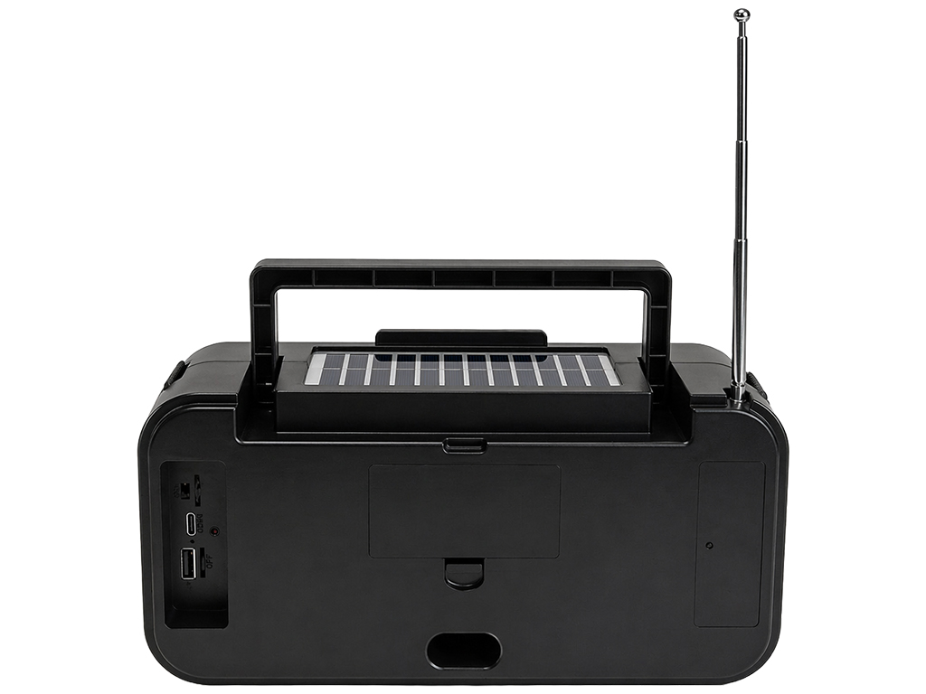 Колонка беспроводная, Bluetooth 5.1, солнечная панель, аккумулятор 3000 мАч, 26,5×11,3×15,1см