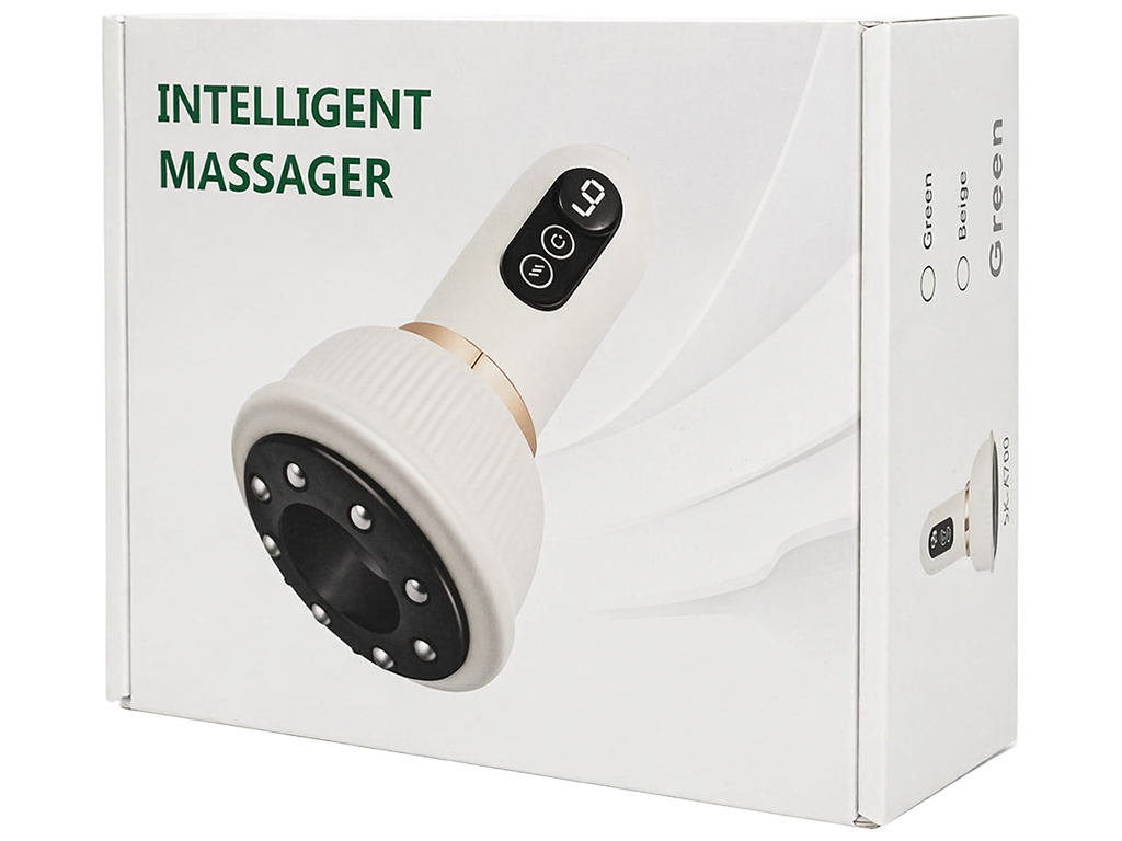 Вакуумный массажер Intelligent Massager, аккумуляторный, подогрев, светотерапия