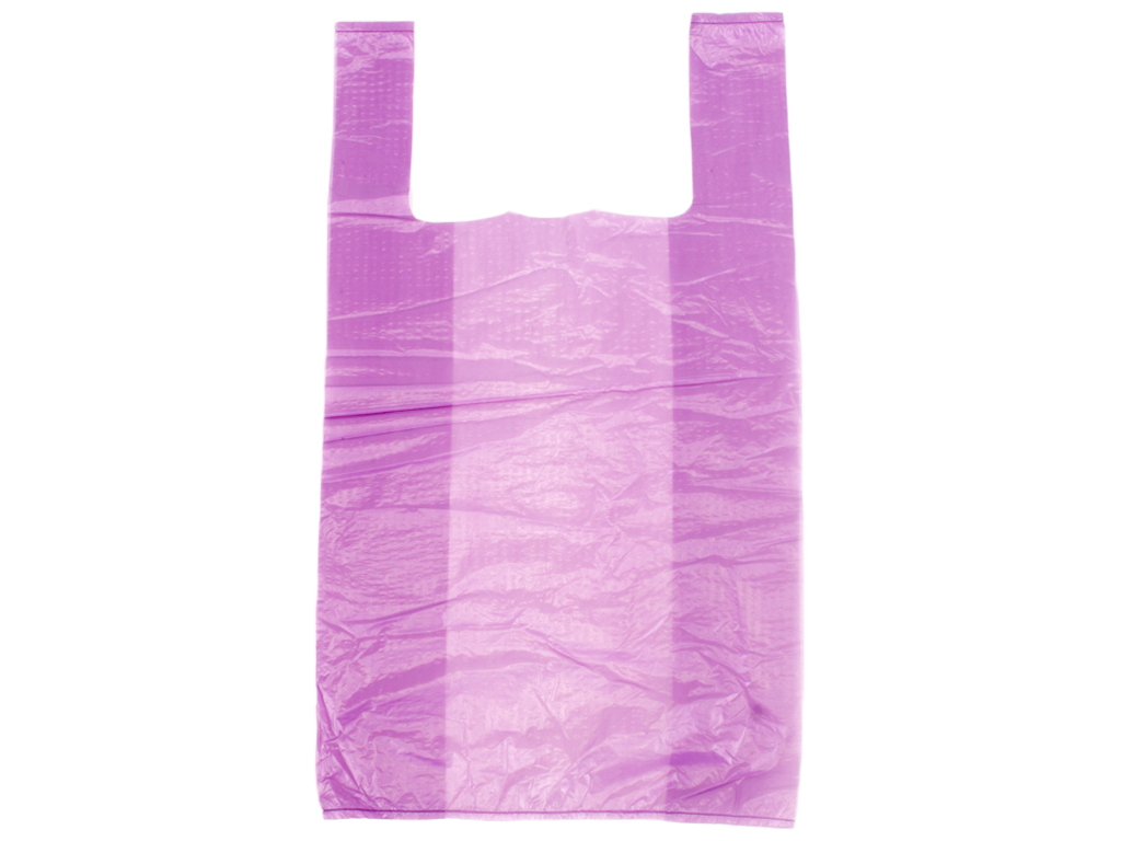 Кульок із ручками типу "майка" "Фаворит" стандарт вишневий 13 мікрон (200шт) 27x47см