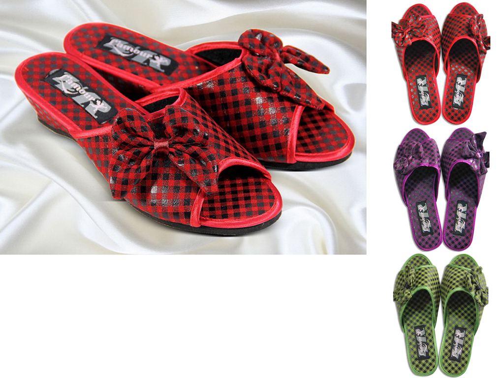 Тапочки жен. мягк. с откр. носком на полиуретановой танкетке (36 р., маломерят) (3 расцветки)