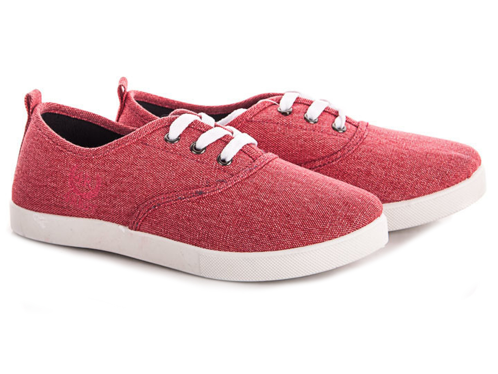 Кеди жіночі/підліткові червоні, лита підошва (38 розмір, маломірять)