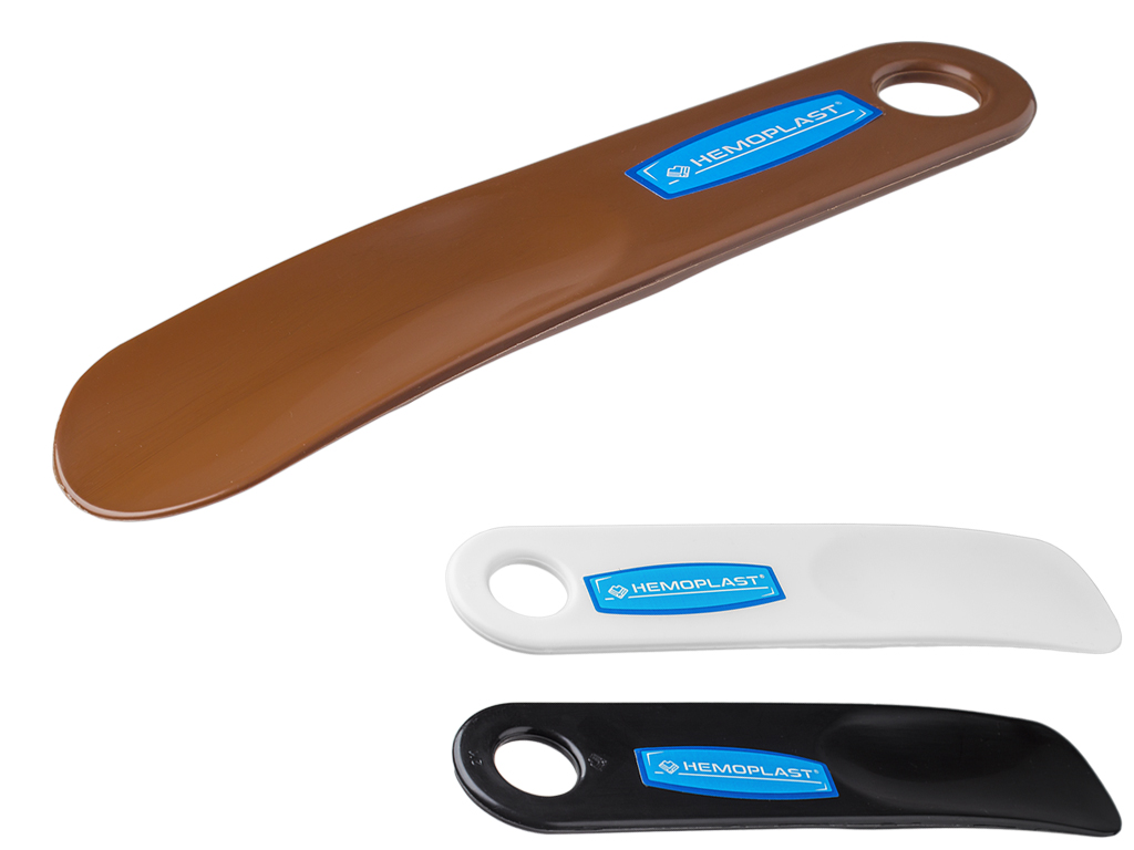 Рожок для обуви пластиковый 19см (цвета ассорти) Гемопласт