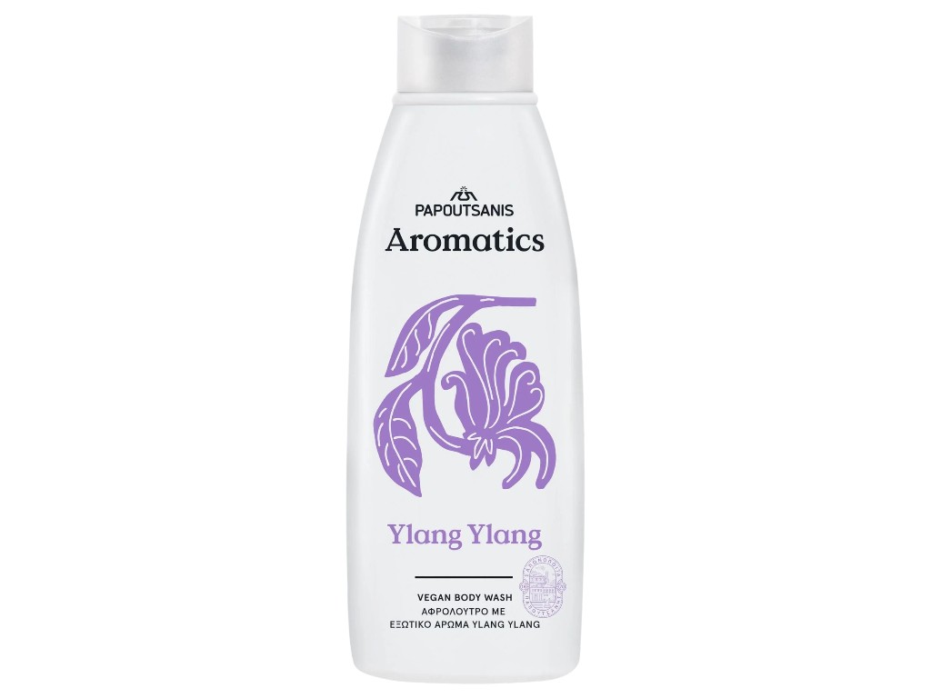 Гель для душа Aromatics ylang ylang, зволожение, пребиотики, витамин Е, аромат иланг-иланг, 650 мл