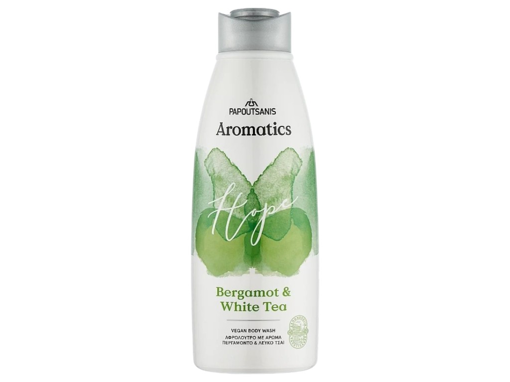 Гель для душа Aromatics vegan hope, бергамот и белый чай, с пребиотиками, 600 мл