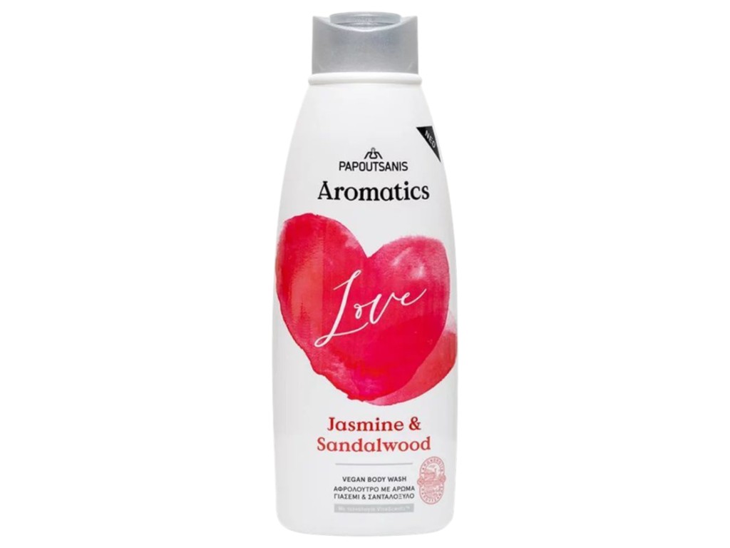 Гель для душа Aromatics vegan love, ваниль и сандаловое дерево, с пребиотиками, 600 мл