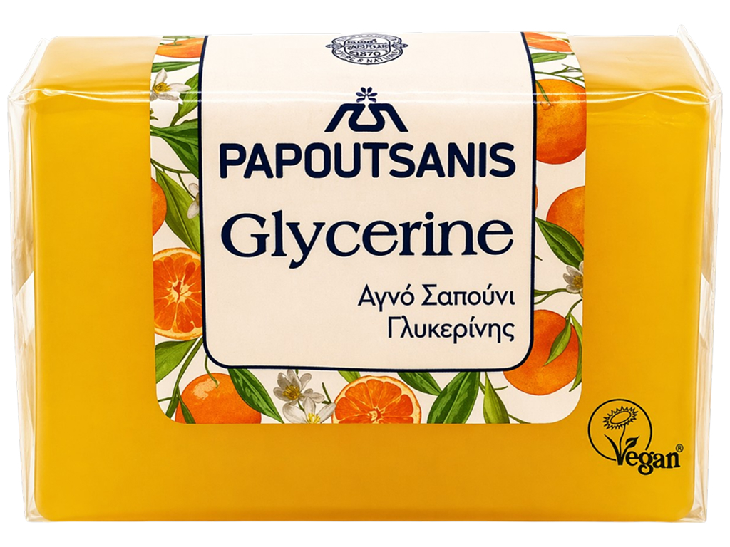Мило гліцеринове Papoutsanis Glycerine Yellow, 125 г