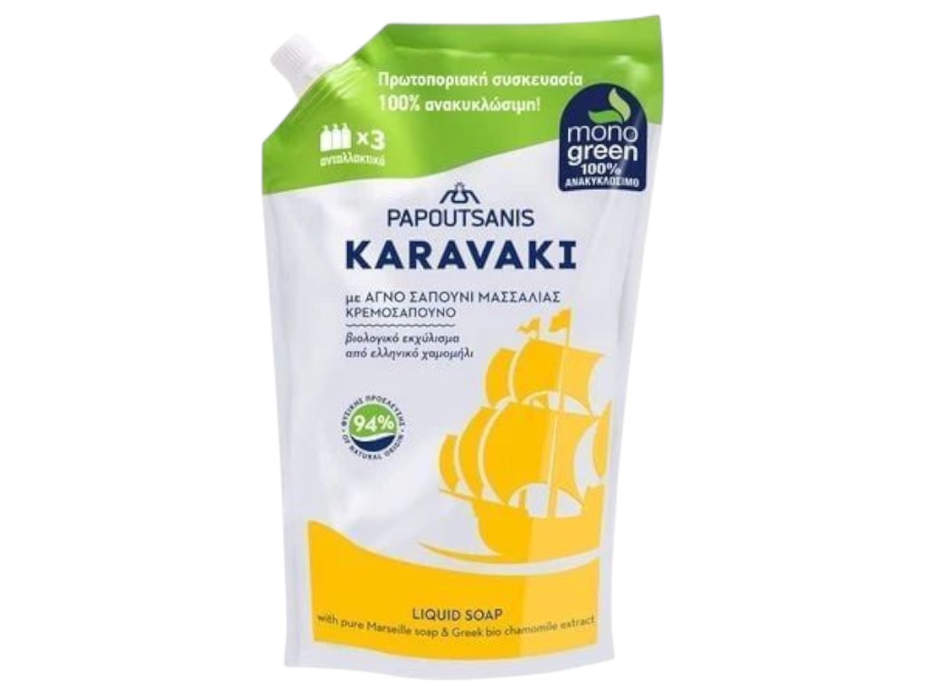Мило рідке Karavaki ромашка, квітковий аромат, запас, 900 мл