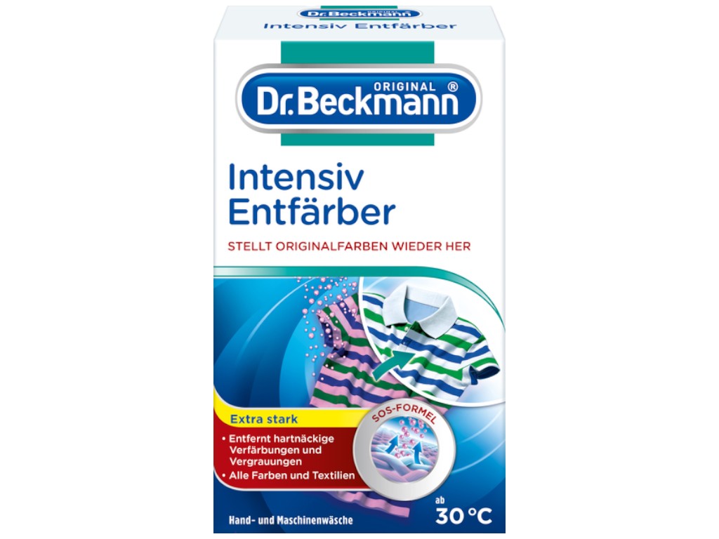 Восстановитель цвета универсальный Dr. Beckmann Intensiv Entfarber, 3 в 1, 2 цикла, 200г