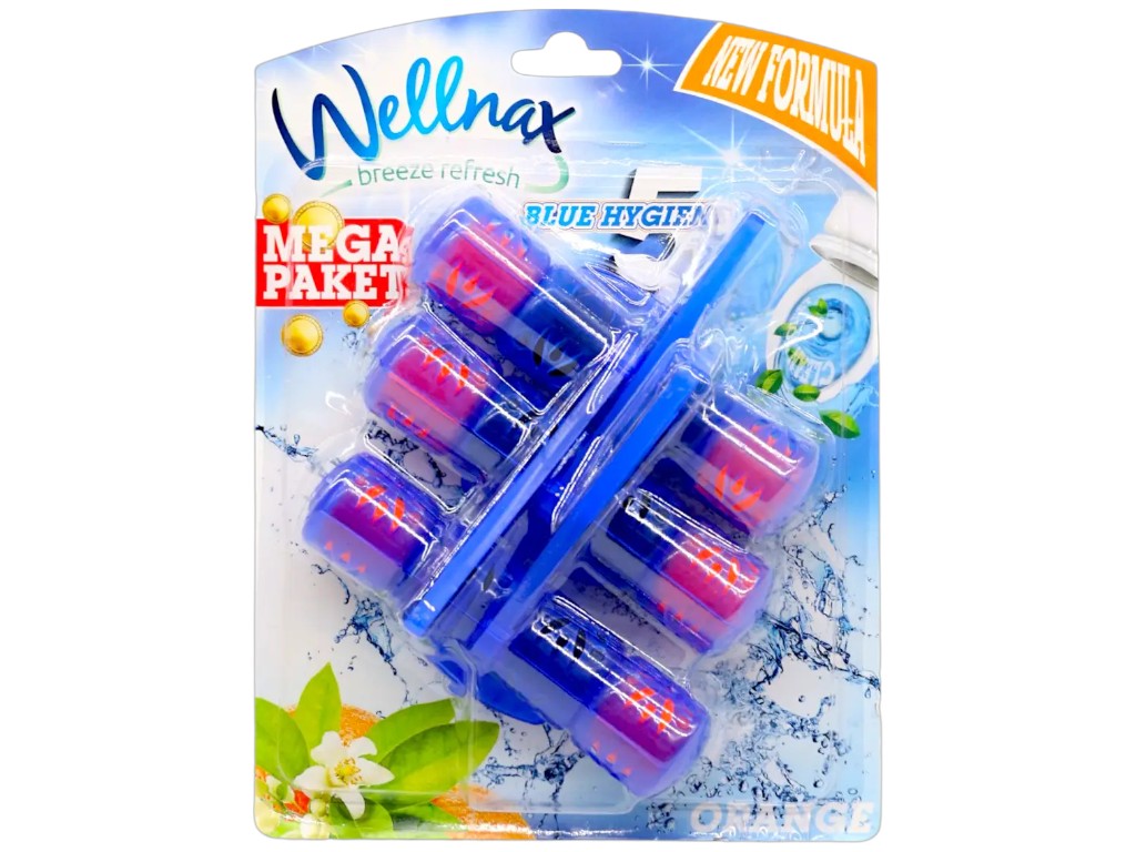 Туалетний блок Wellnax, аромат квітучий апельсин, 3×50г, 150г