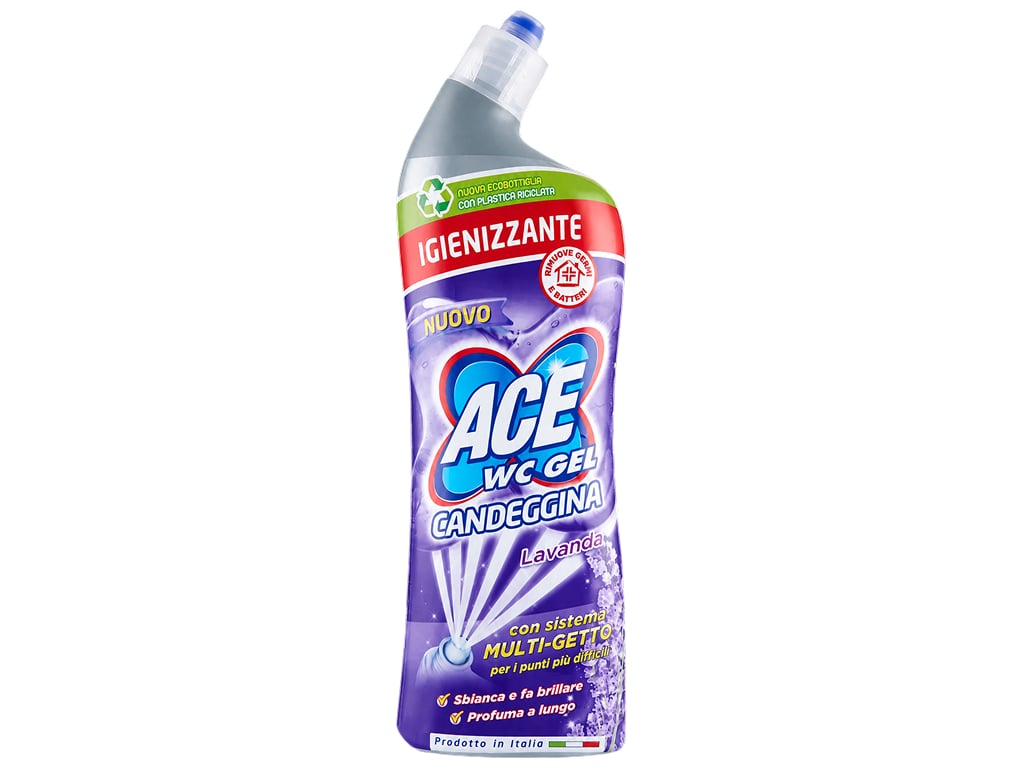 Гель для чистки унитаза Ace WC Gel Lavender с ароматом лаванды, 700 мл Гель для чистки унитаза Ace WC Gel Lavender с ароматом лаванды, 700 мл