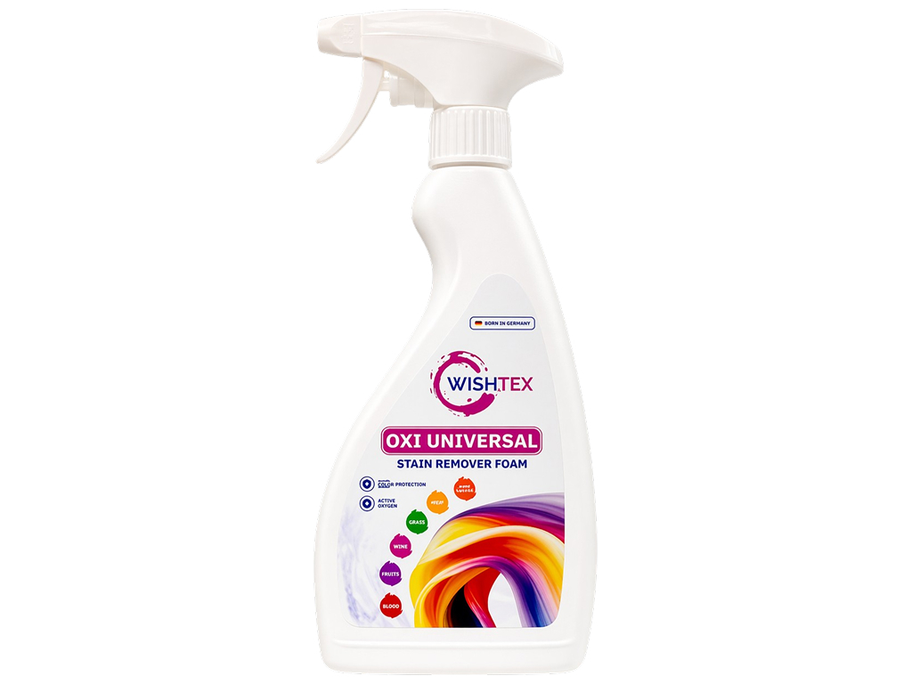 Пятновыводитель-спрей WishTex Oxi Universal Foam, 500 мл