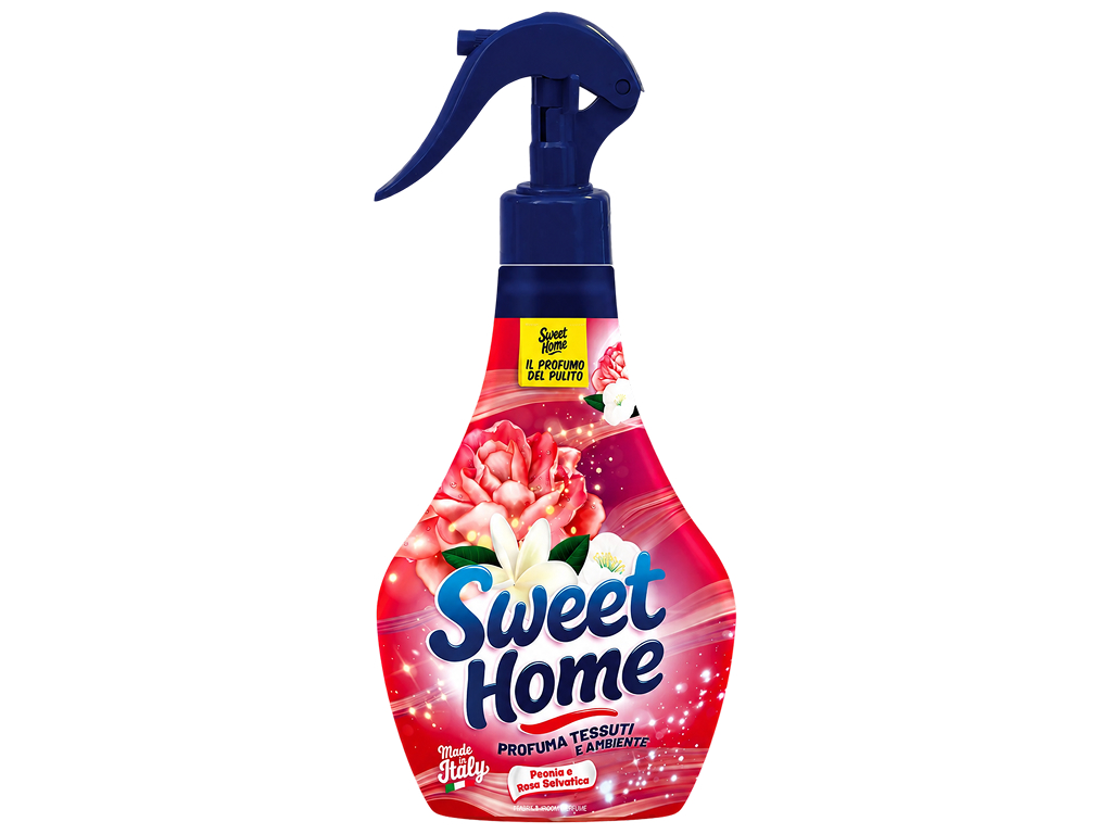 Освіжувач повітря та текстилю Sweet Home Peonia e Rosa Selvatica Півонія та дика троянда, 250 мл