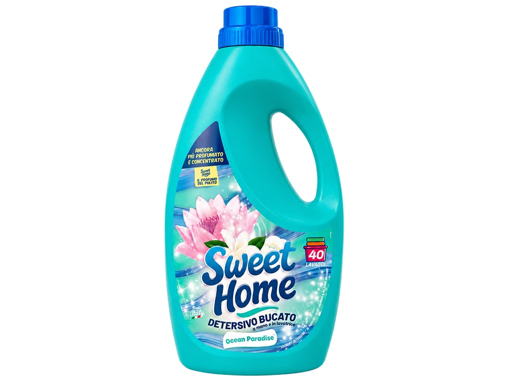 Концентрований гель для прання Sweet Home з ароматом океанської свіжості, 40 прань, 2л