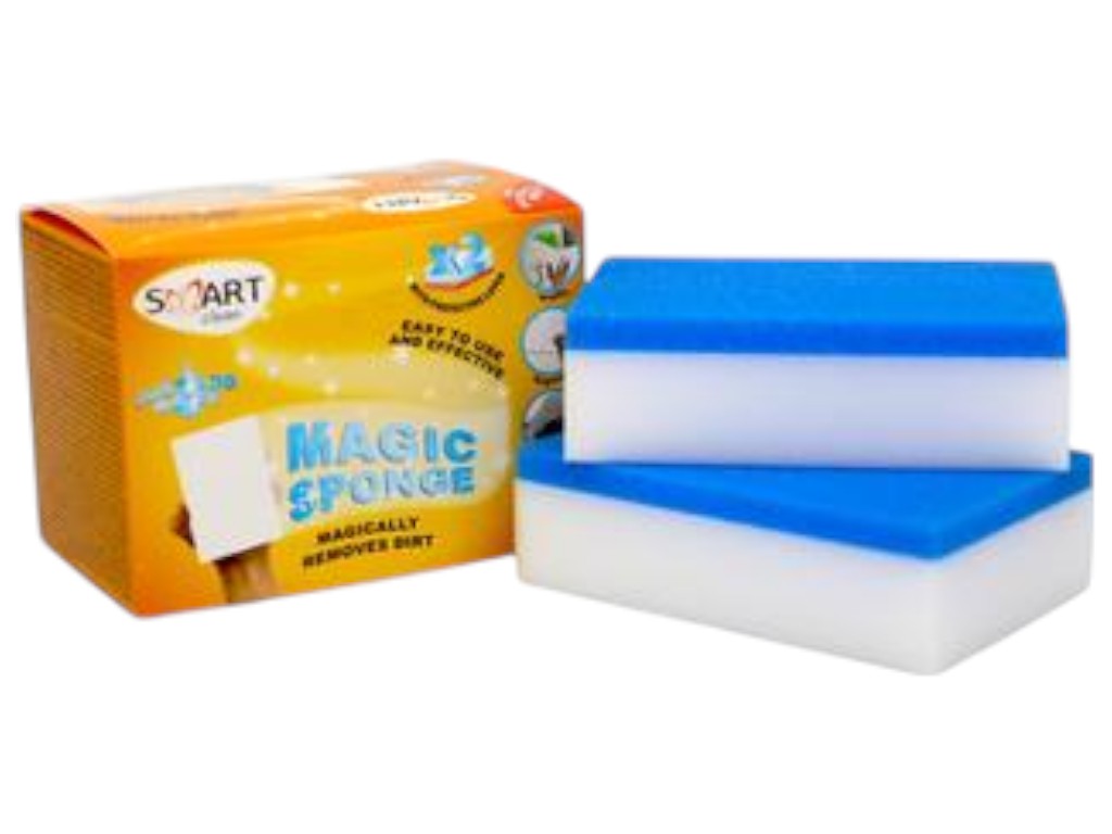 Губка Smart Clean Magic Sponge универсальная, меламиновая, 2шт