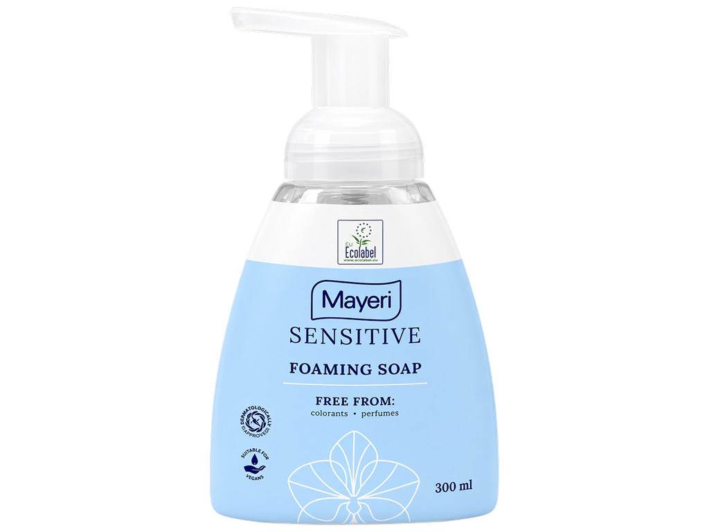 Рідке мило-пінка для рук Mayeri Sensitive, для чутливої шкіри, 300 мл