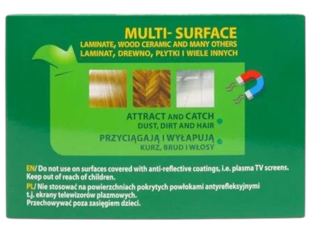 Салфетки сменные Smart&Clean для сухой уборки пола, 24см,20шт