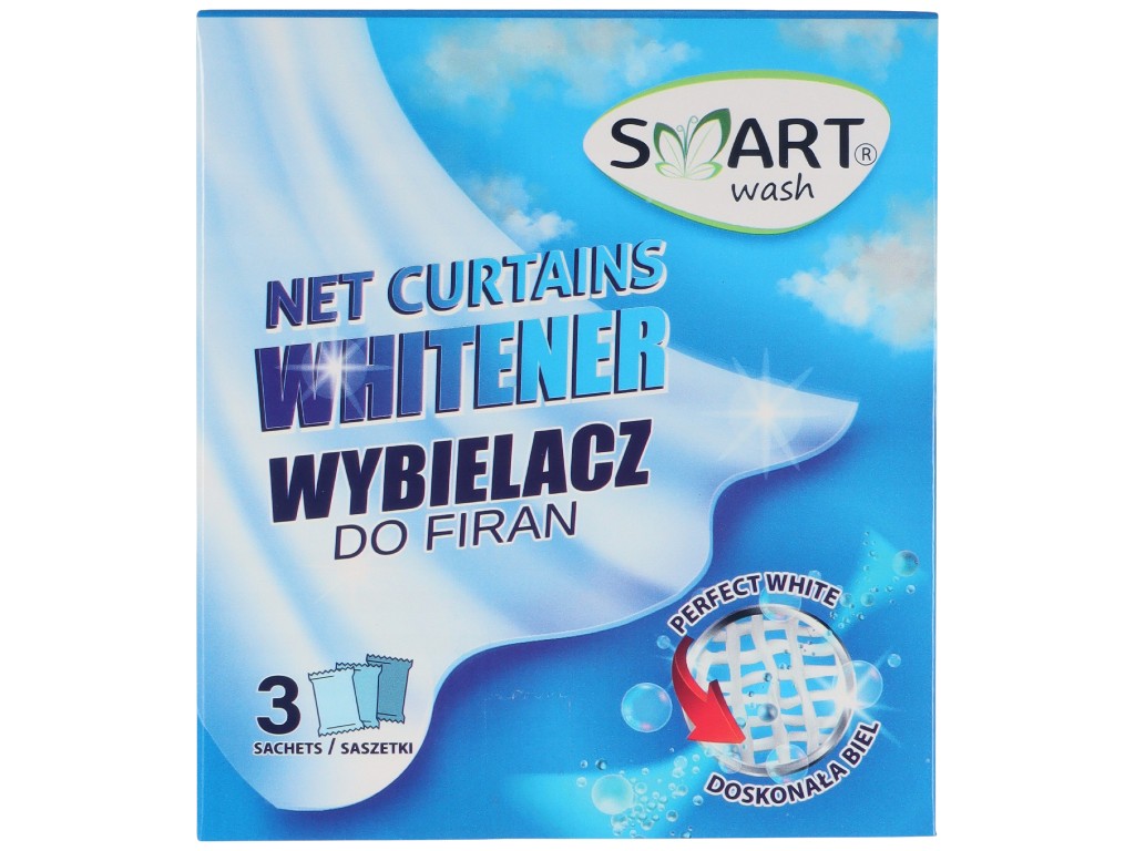 Отбеливатель для тюля Smart Wash, порошок, 3×40г