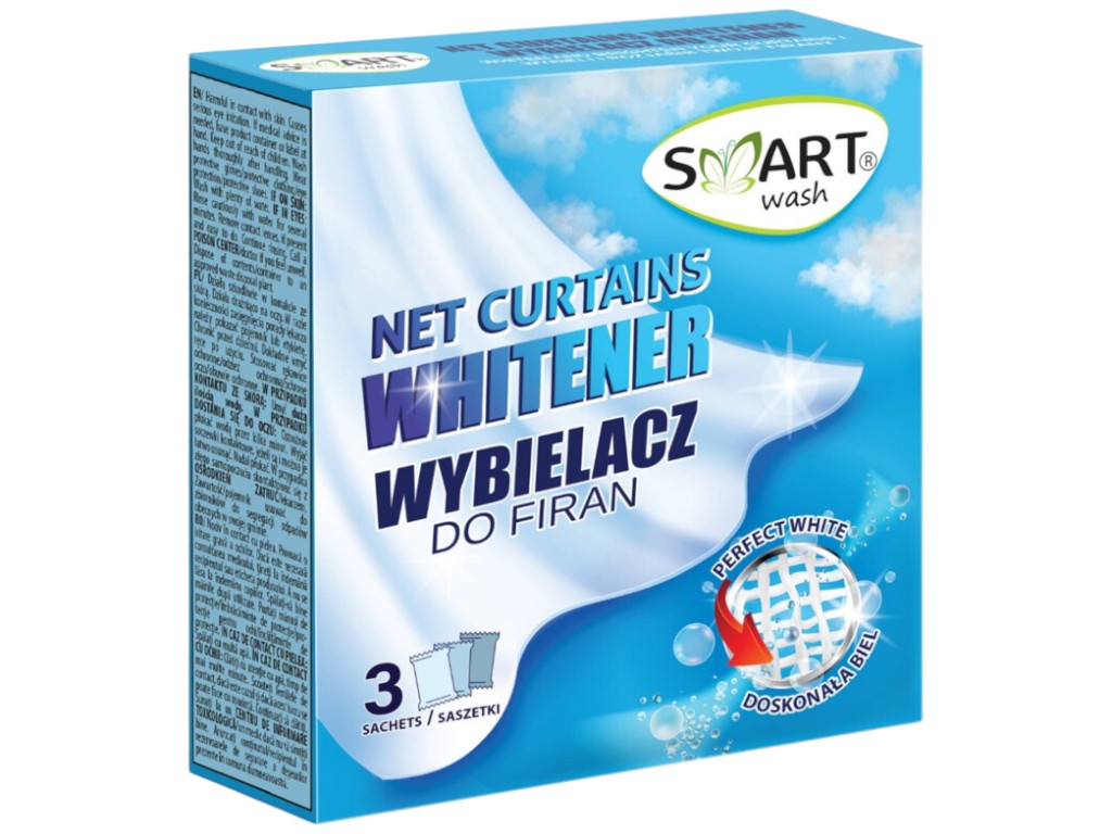Отбеливатель для тюля Smart Wash, порошок, 3×40г