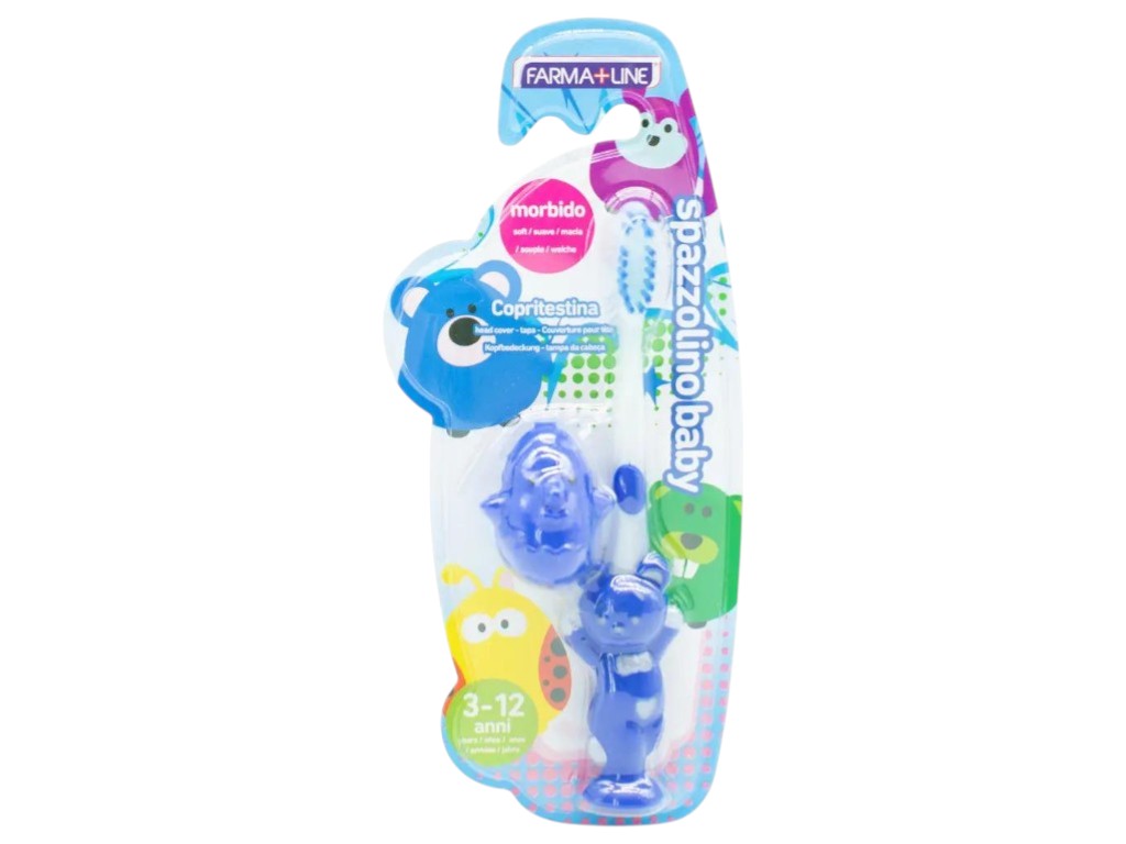 Зубная щетка Farma Line Teddy Bear, мягкая, от 3 до 12 лет