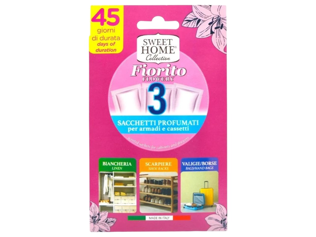 Ароматическое саше для гардероба Sweet Home Collection, аромат цветочный