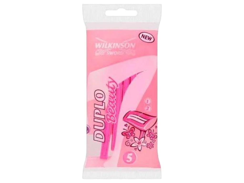 Бритва женская Wilkinson Sword Duplo Beauty, одноразовая, 2 лезвия, цвет розовый (цена за упаковку)