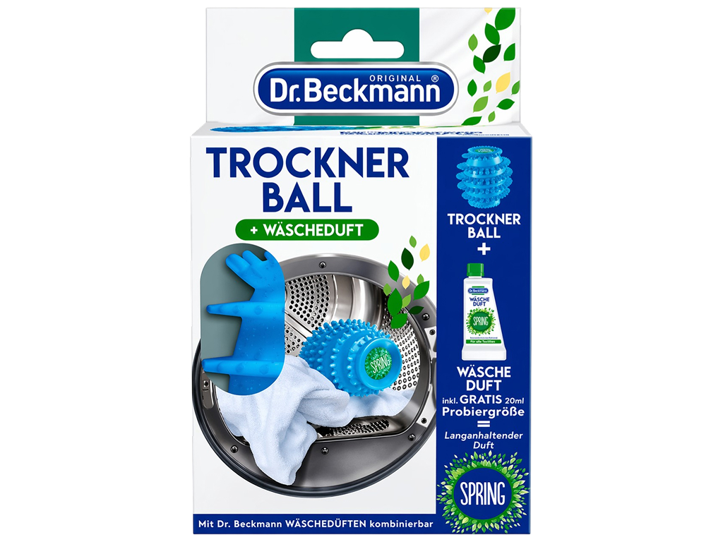 Шар для сушильной машины Dr. Beckmann Trockner Ball, с ароматизатором Spring, 50мл