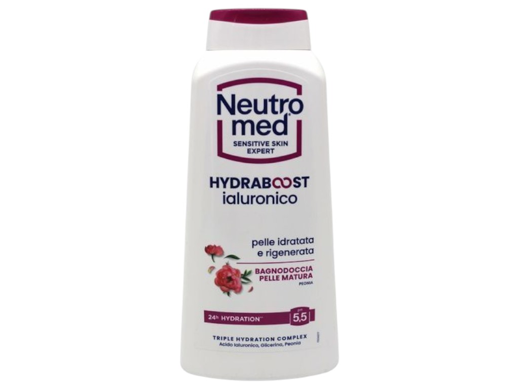 Гель для душа Neutromed hydraboost, омолаживающий, пион, pH 5.5, 600 мл
