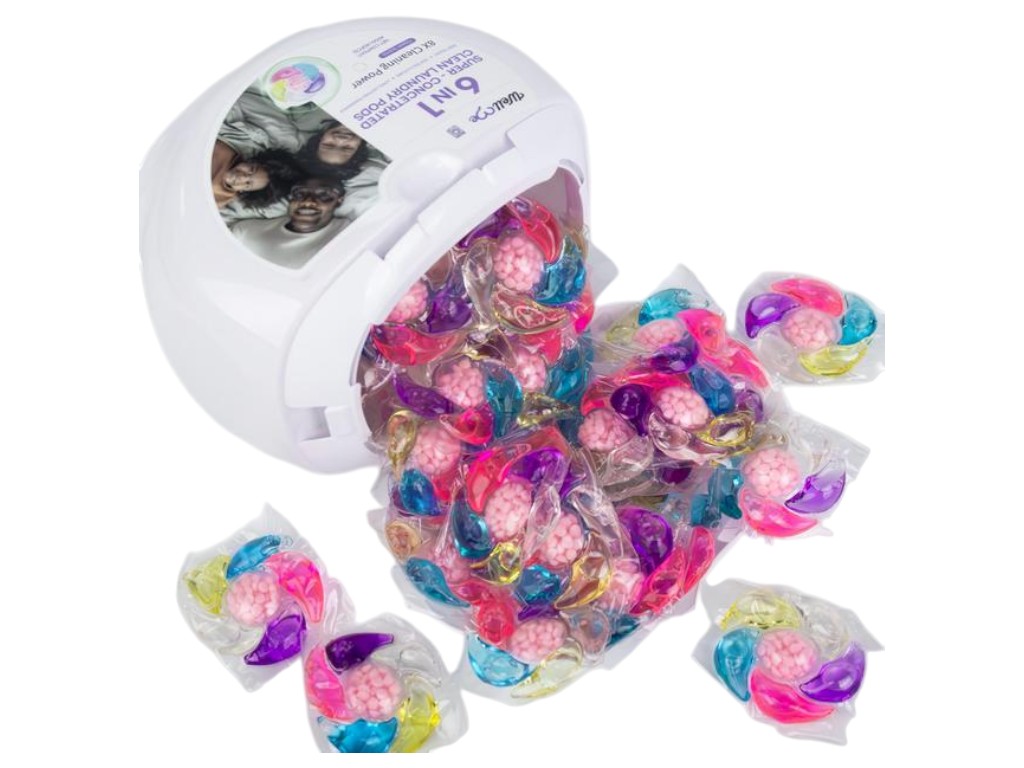 Капсулы для стирки WellMe, 6 в 1, аромат фруктовый, 40шт