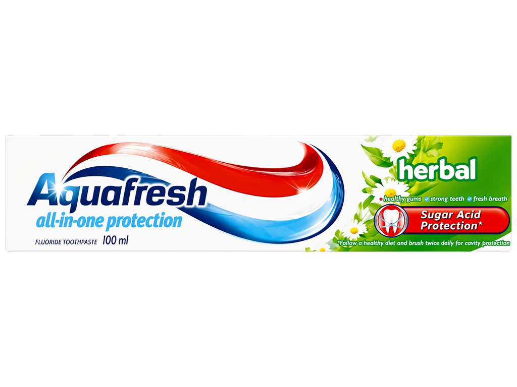 Зубная паста Aquafresh Herbal All-in-One Protection, травяная, 100 мл