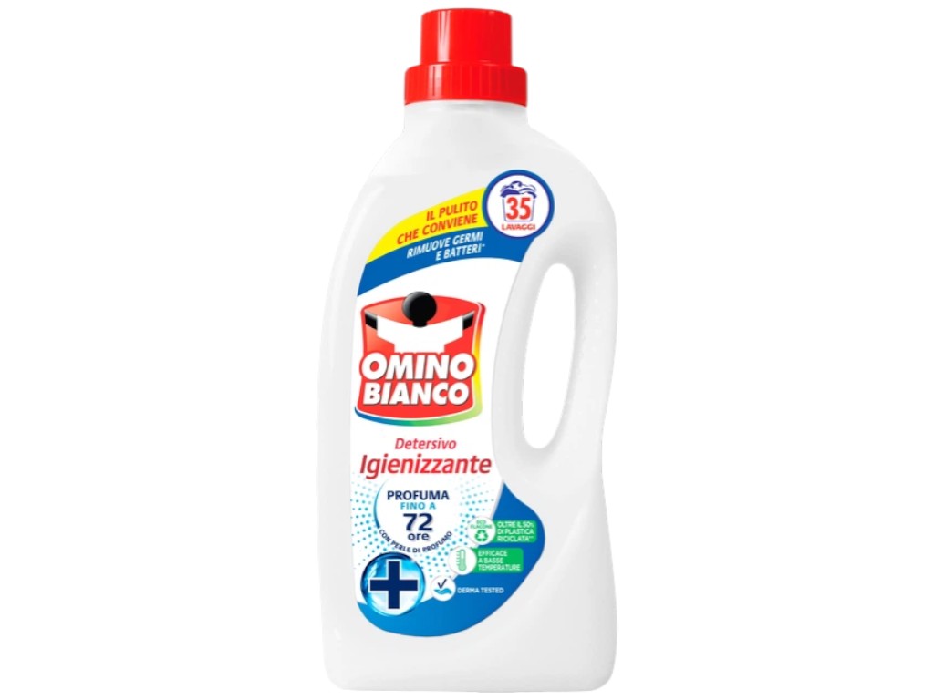 Гель для стирки Omino Bianco, универсальный, антибактериальный, 35 циклов, 1,4л
