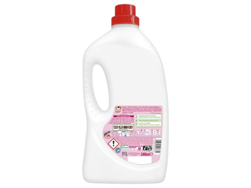 Гель для стирки Omino Bianco pink lily, 60 стирок, 2400 мл