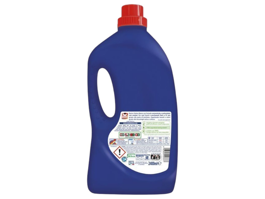 Гель для стирки Omino Bianco color+, безфосфатный, 60 стирок, 2400 мл