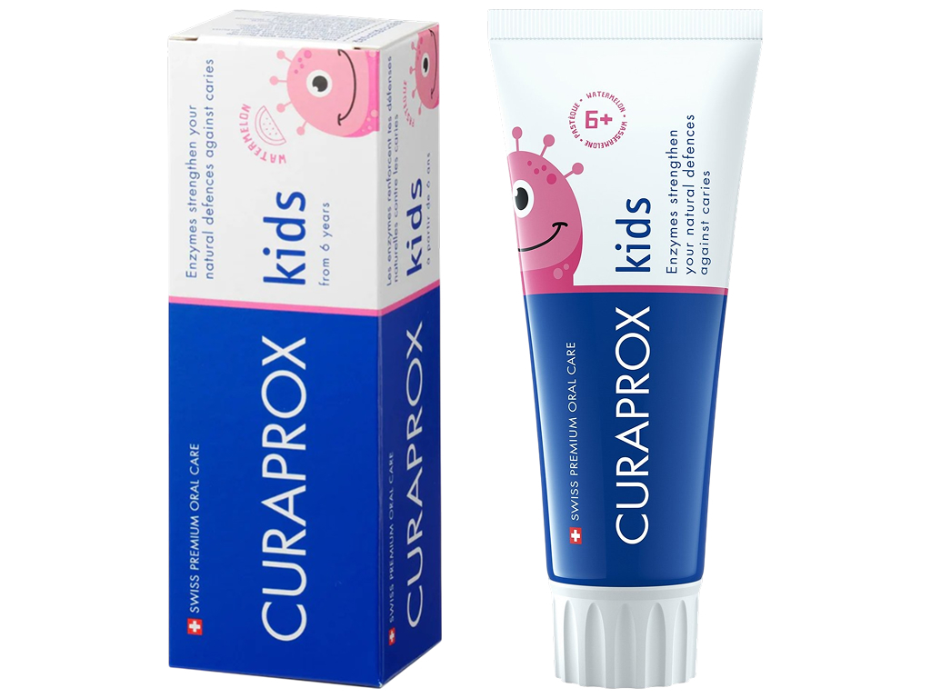 Зубная паста Curaprox Kids Watermelon, с фтором 1450 ppm, с 6 лет,  60 мл