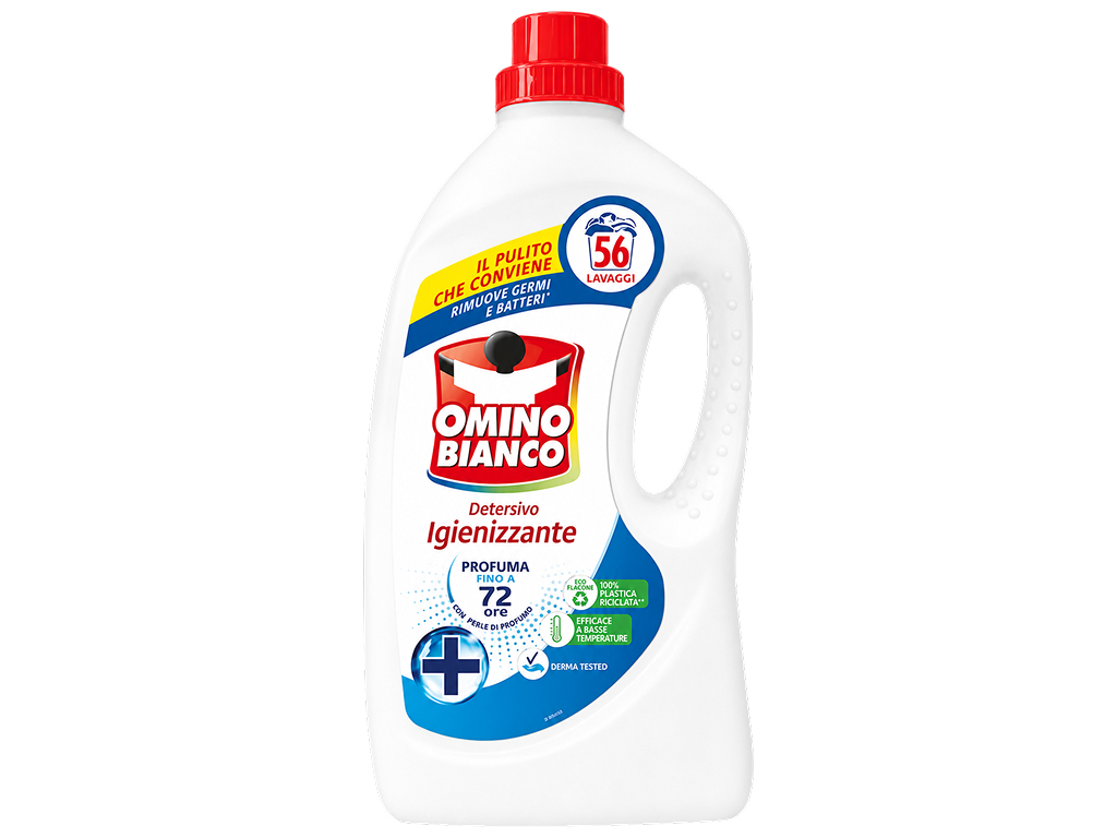 Жидкое средство для стирки Omino Bianco Igienizzante, 56 стирок, 2.24л